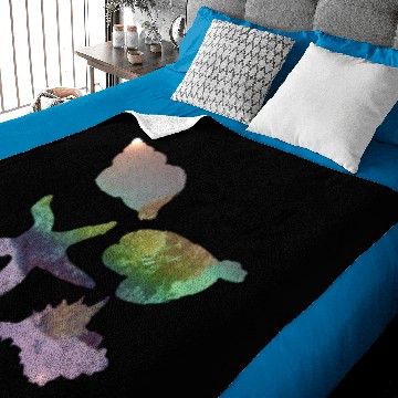 Discover Faded Shell & Starfish Baby Blankets