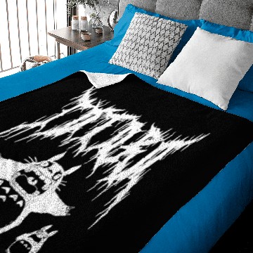 Discover Black Metal Totoro Baby Blankets
