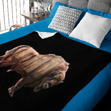 Discover Bisons Forest Double exposure Baby Blankets