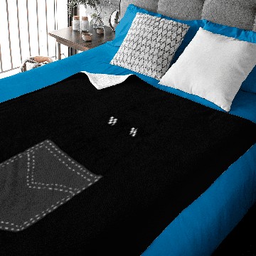 Discover cat pocket Baby Blankets