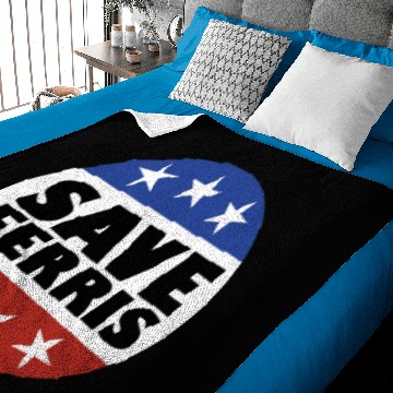Discover Save Ferris Badge - Ferris Bueller - Baby Blankets