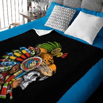 Discover Aztec Jaguar Mask Baby Blankets