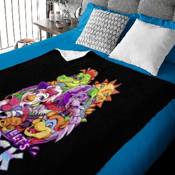 Discover Let's ROCK Security Breach - Fnaf - Baby Blankets