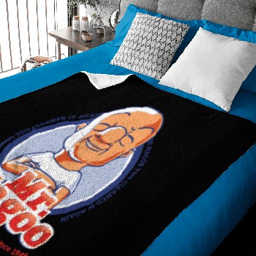 Discover Mr. Magoo as Mr. Clean - Mr Magoo Dad - Baby Blankets