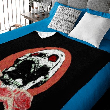 Discover Skull & Roses Baby Blankets