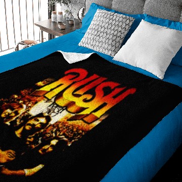 Discover Rush Band Best Music Rock Progresif Classic Baby Blankets