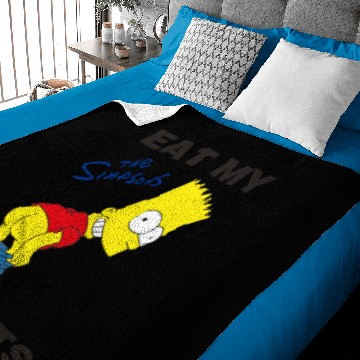 Discover The Simpsons Bart Simpson Cartoon Baby Blankets