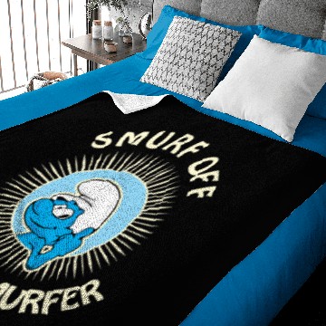 Discover Smurf Off - 80scartoons - Baby Blankets
