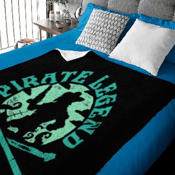 Discover Pirate Legend Sea of Thieves Design Baby Blankets