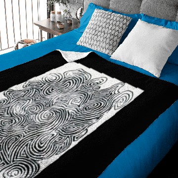 Discover Psychedelic Optical Illusion Patterns - Jerry Garcia Face Zebra Stripes / Swirls - Psychedelic - Baby Blankets