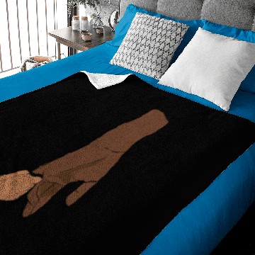 Discover dads hand black power Baby Blankets