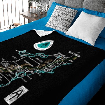 Discover Appalachian Trail Hiking Map Baby Blankets