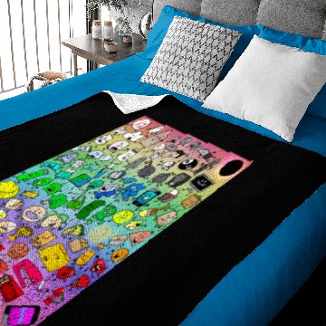 Discover BFDI Inanimate Insanity All Characters Baby Blankets