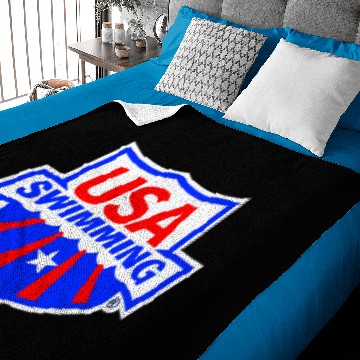Discover Team USA Swimming Baby Blankets