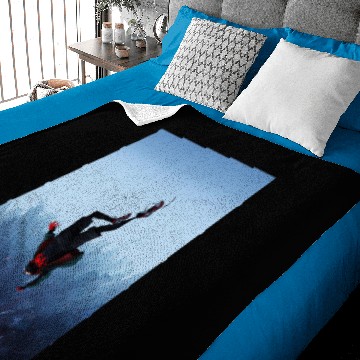 Discover Miles Morales jump Baby Blankets