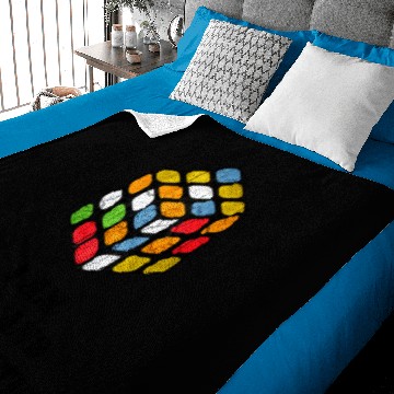 Discover oldskoolbic - Rubiks Cube - Baby Blankets