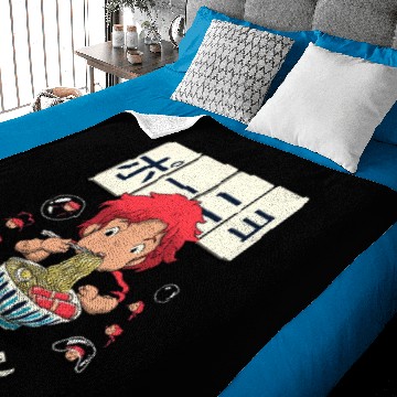 Discover Ponyo Goldfish Ramen Baby Blankets