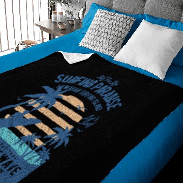 Discover Surfing Paradise - Catch the wave Baby Blankets