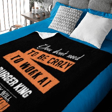 Discover Work At Burger King Baby Blankets