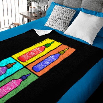 Discover Sriracha 4 Panel Color Switch Baby Blankets