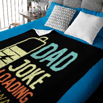 Discover Dad Joke Loading Please Wait, Vintage Color Baby Blankets