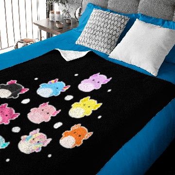 Discover Squishmallows Axolotl Party Baby Blankets