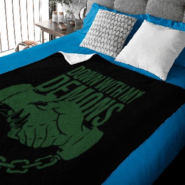 Discover Down with my Demons Baby Blankets