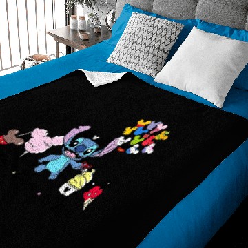 Discover Disney Stitch Best Day Ever, Disney Snacks Baby Blankets