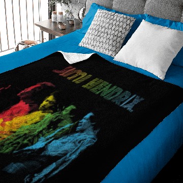 Discover Jimi Hendrix Rainbow Baby Blankets
