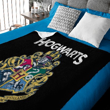 Discover Hogwarts Distressed Seal Emblem Baby Blankets