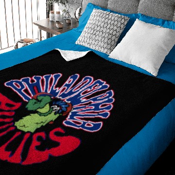 Discover Phillie Phanatic Cartoon Baby Blankets, Philadelphia Baseball Baby Blankets