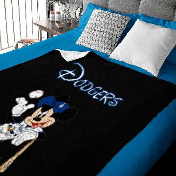 Discover Baseball Mickey Dodger Baby Blankets