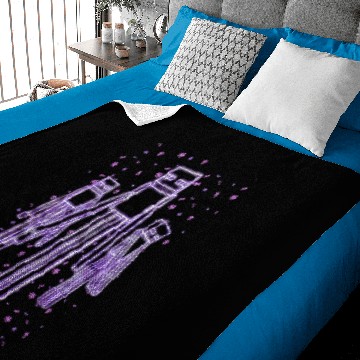 Discover Minecraft Boys Enderman Glow in The Dark Baby Blankets