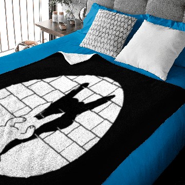 Discover Funny Rabbit Rock and Roll Hand Shadow Baby Blankets