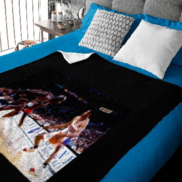 Discover Allen Iverson crossing over Michael Jordan graphic Baby Blankets