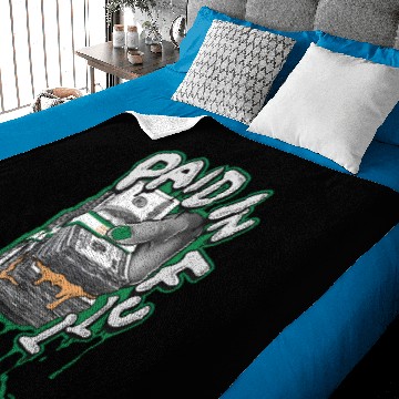 Discover Pine Green 4s Unisex Baby Blankets Paid In Full Graphic