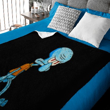 Discover Grumpy Squidward - Squidward - Baby Blankets