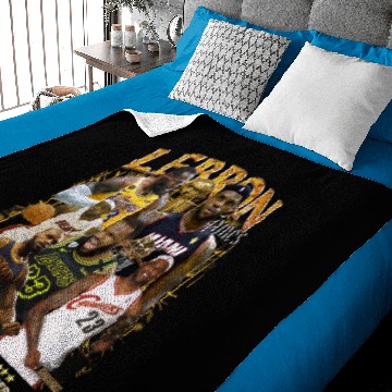 Discover LeBron James Basketball Vintage Graphic Baby Blankets - LeBron James Vintage Classic Retro Baby Blankets