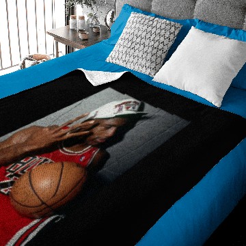 Discover Michael Jordan Three Fingers Baby Blankets
