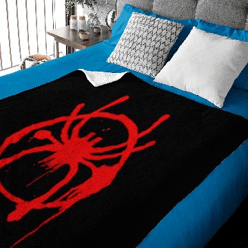 Discover Miles Morales Spider Symbol Baby Blankets