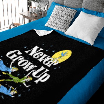 Discover Vintage Never Grow Up Peter Pan Baby Blankets, Disney Peter Pan Baby Blankets