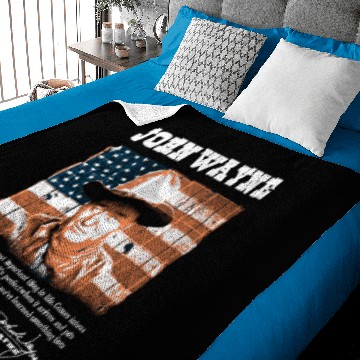 Discover John Wayne - Awesome John Wayne american flag te Baby Blankets