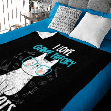 Discover Cat Paws I Love Math and Cats 2Funny Game Theory Baby Blankets