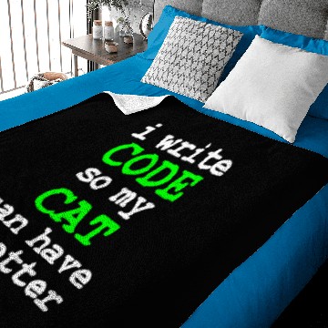 Discover Cat Paws Code Coding Computer Science Cat Gift Baby Blankets