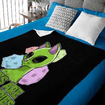 Discover black cats Paws Are Alien Spies Ufo Baby Blankets