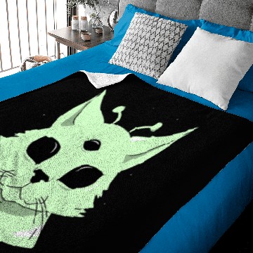 Discover black cats Paws Elegant alien cats design Baby Blankets