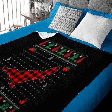 Discover Platypus Gift Ugly Christmas Red Plaid Platypuses Lover Matching Pajama Baby Blankets