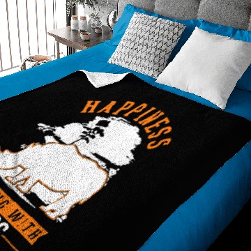 Discover Rhino Gift Happiness is being with Rhinos Baby Blankets