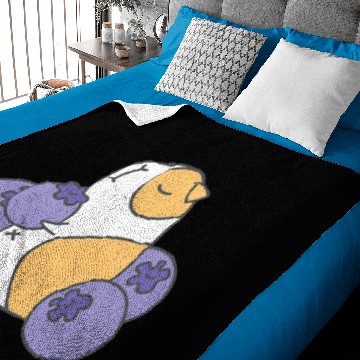 Discover GP Guinea Pig and blueberry Baby Blankets
