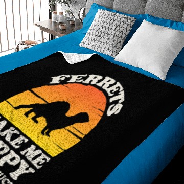 Discover Ferret Gift Make Me Happy Ferret Clothes Ferret Baby Blankets